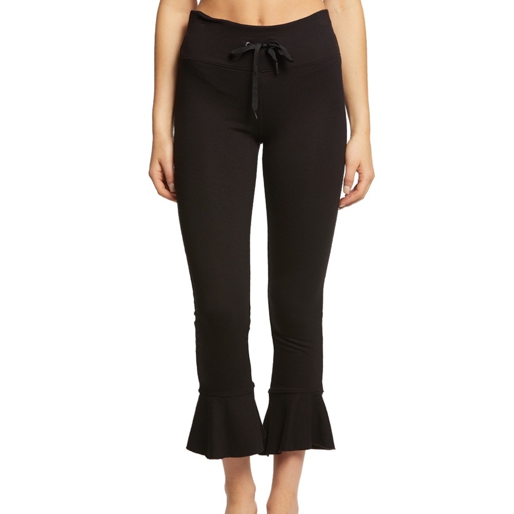 Betsy Johnson Performance Ruffle Hem Terry Pants